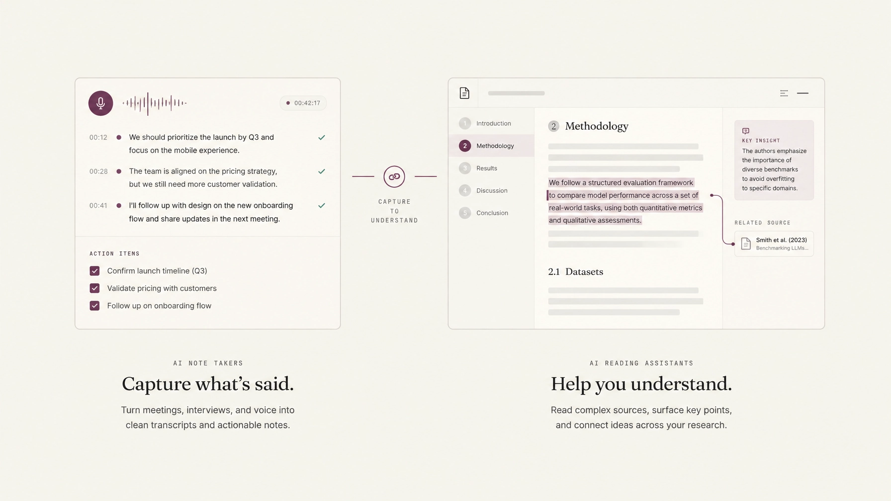 AI Note Takers vs. AI Reading Assistants: What Each One Is Actually For