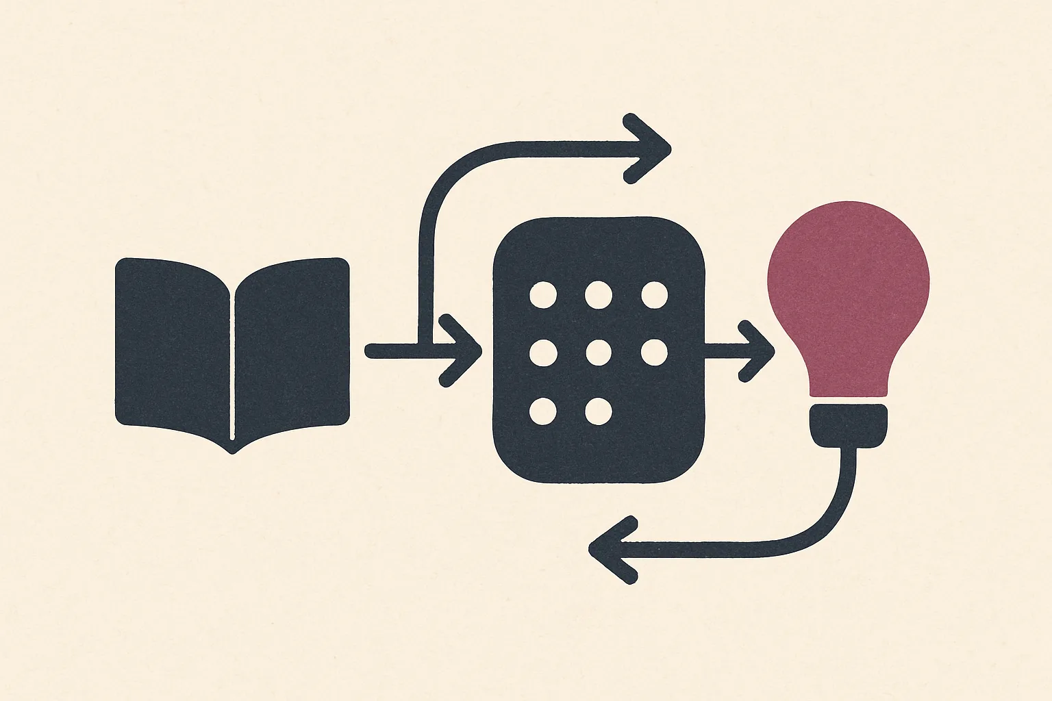 Editorial illustration for a section about insight generation through patterns