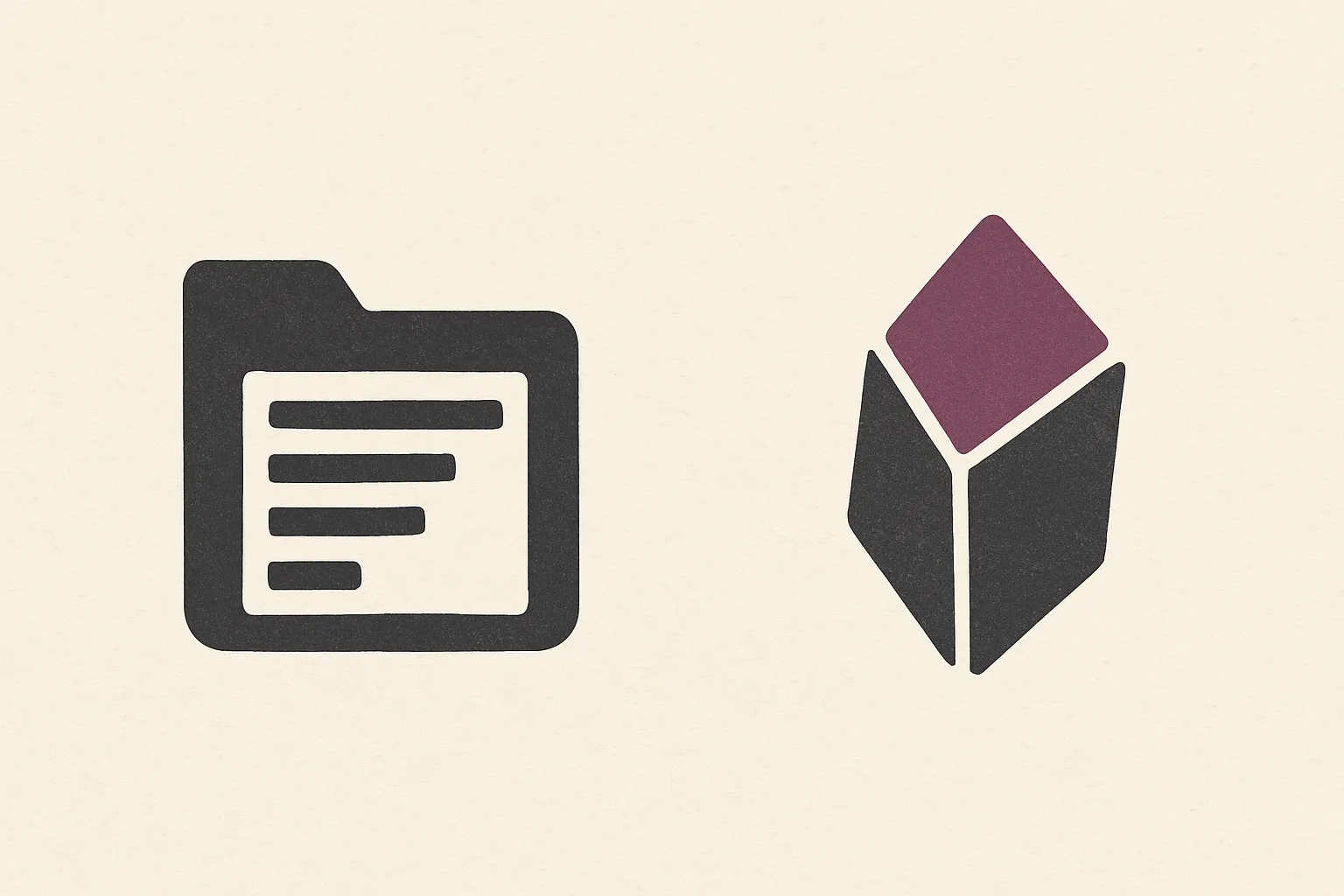 Editorial illustration for a section about 7. a pragmatic hybrid workflow: combining folders with structure