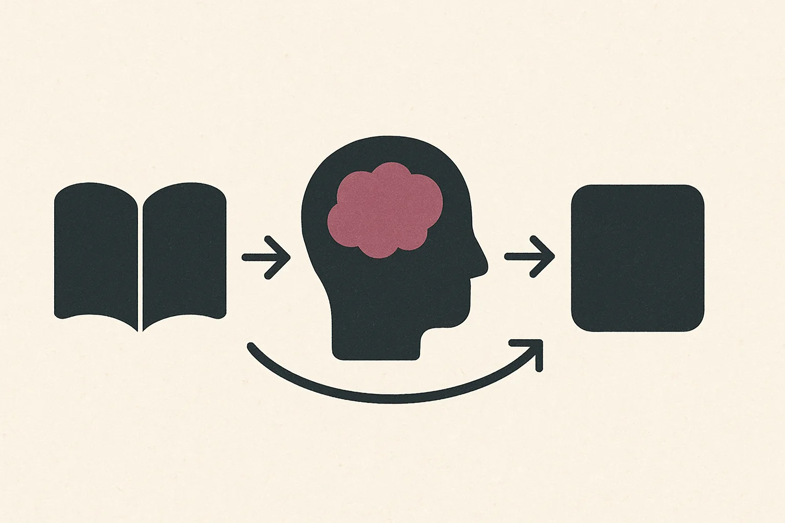 Editorial illustration for a section about what a pkm system is really for