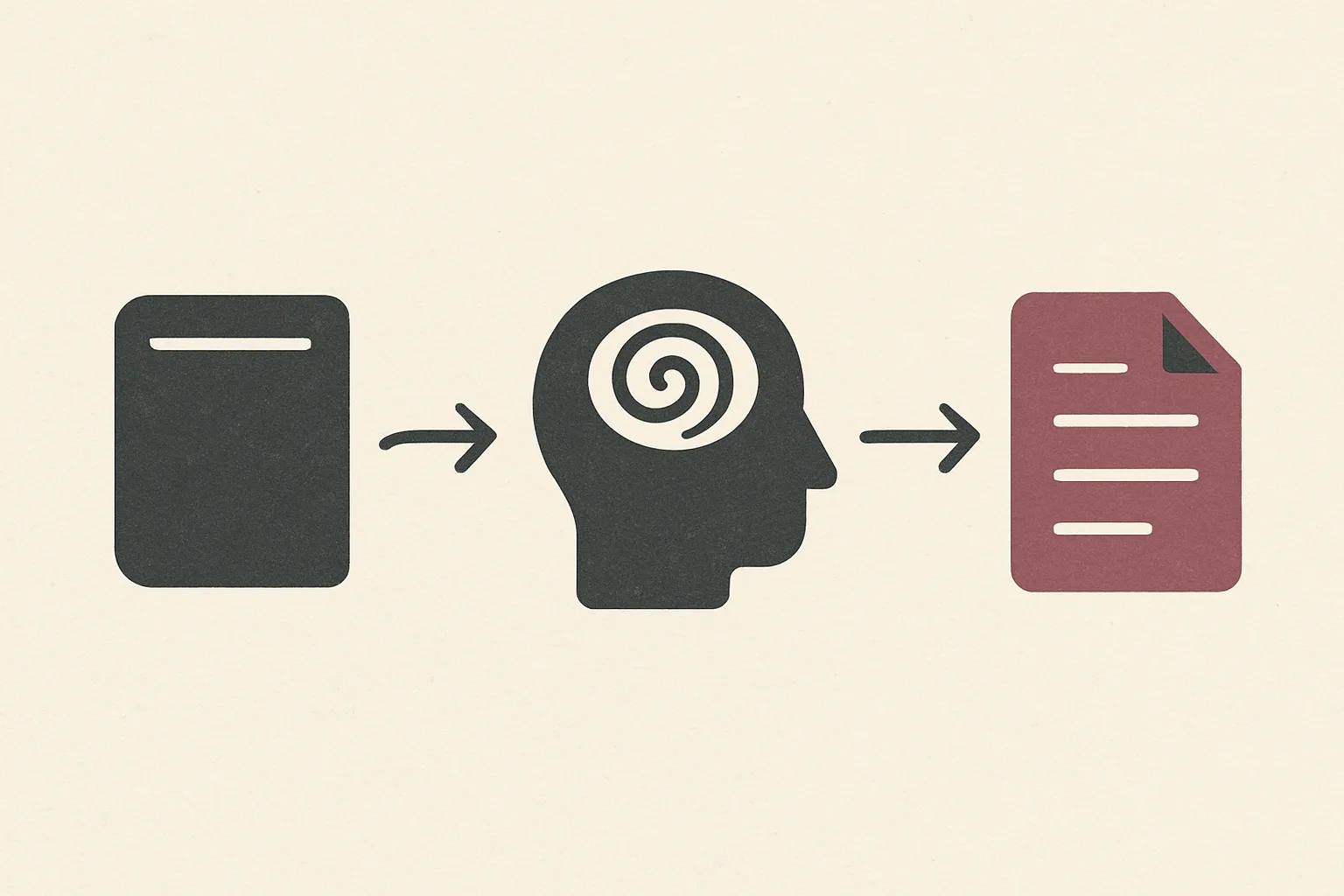 Editorial illustration for a section about attach related pdfs and transcripts