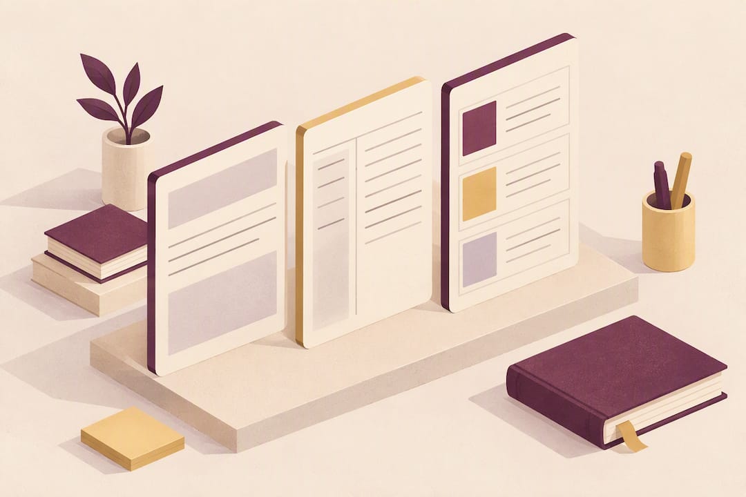 Turn Long Reads Into Research Notes with 3 Reading Journal Templates